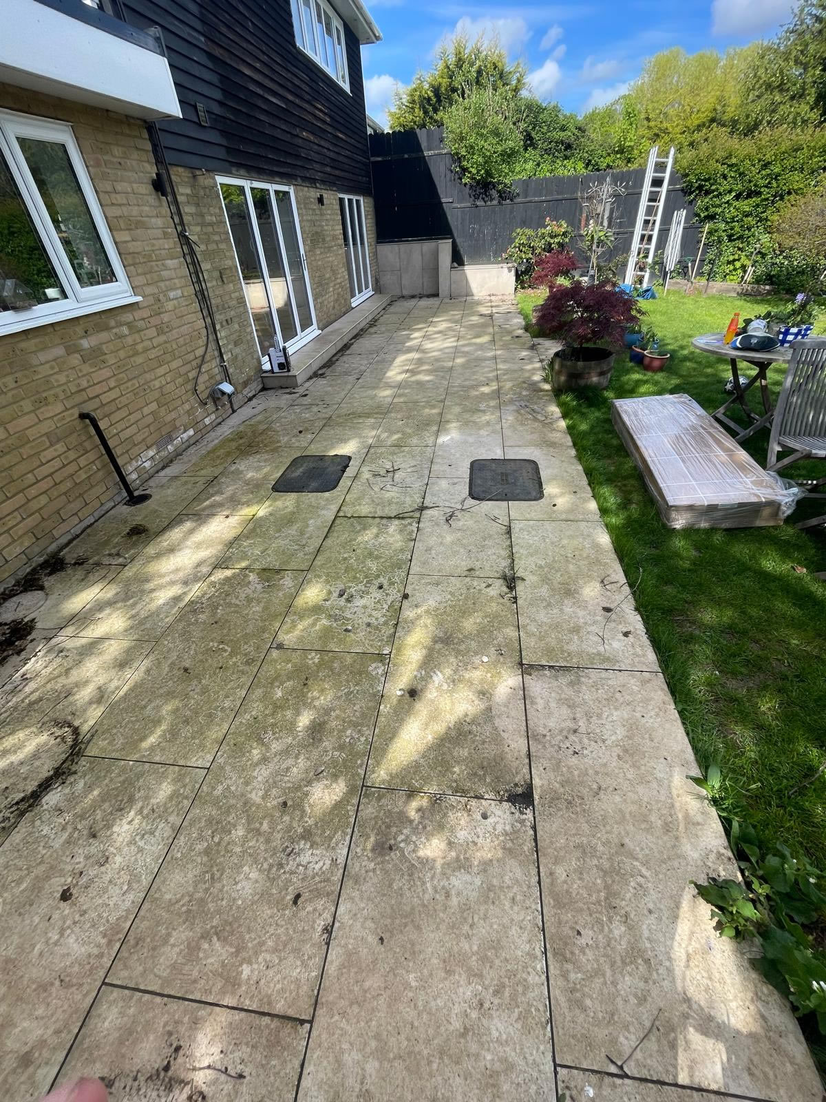 Property exterior before cleaning