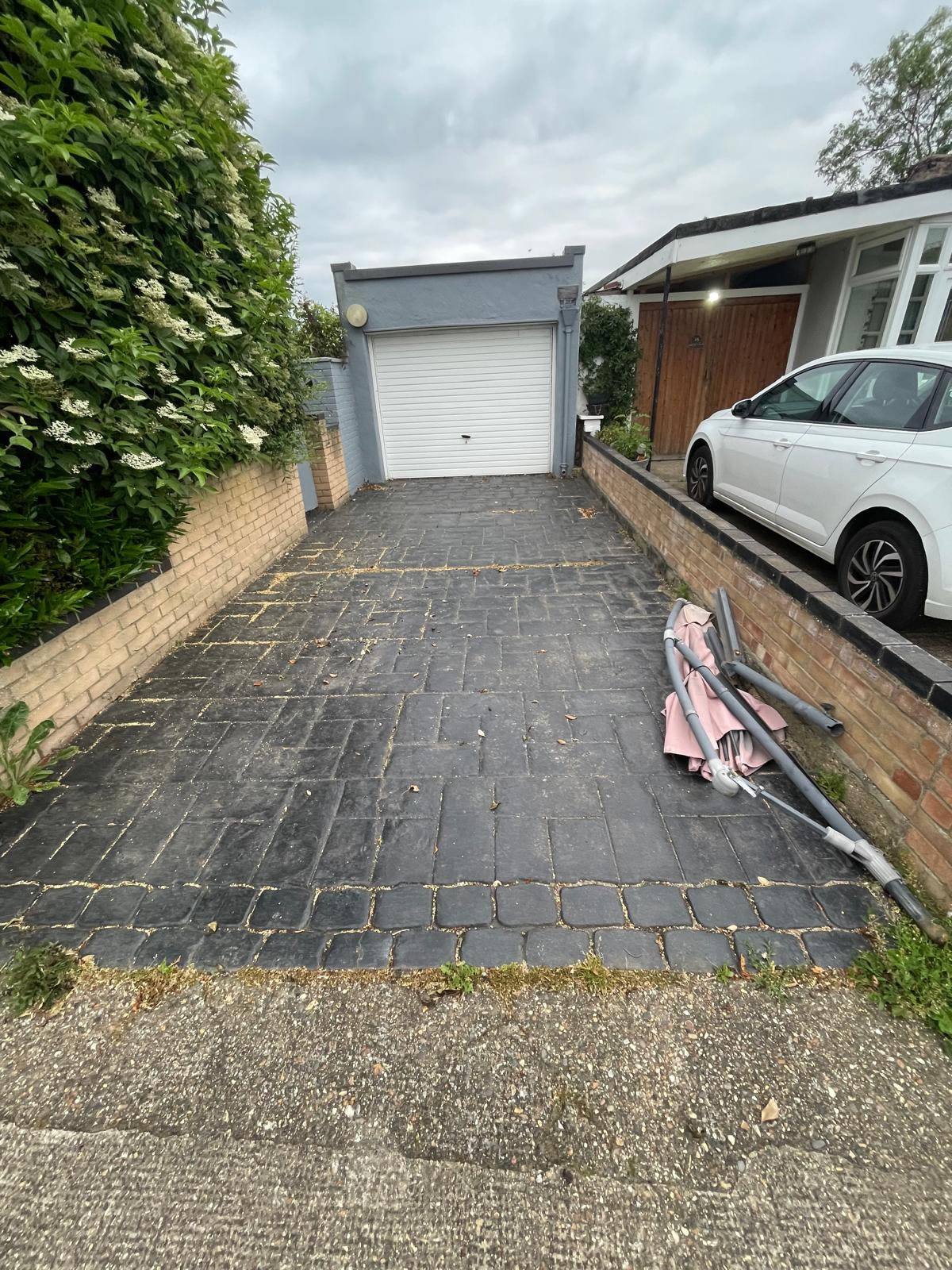 Property exterior before cleaning